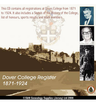 Kent, Dover College Register 1871-1924