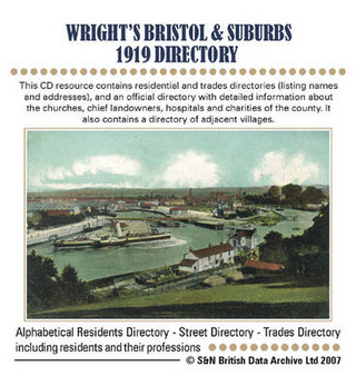 Gloucestershire, Wright's Bristol and Suburbs 1919 Directory