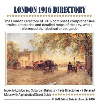 London 1916 - Directory