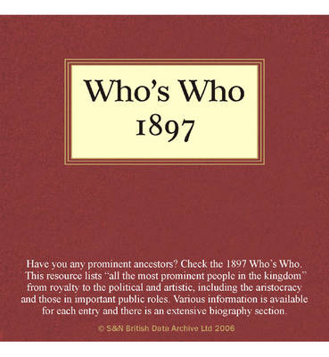 Who's Who 1897