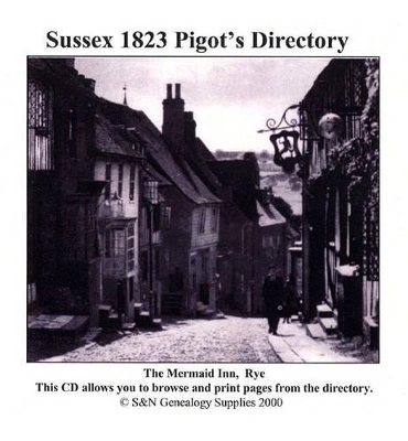 Sussex 1823 Pigot's Directory