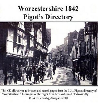Worcestershire 1842 Pigot's Directory
