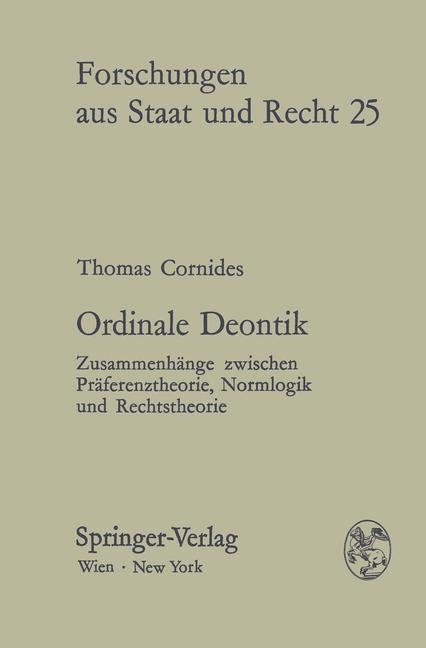Ordinale Deontik - T. Cornides