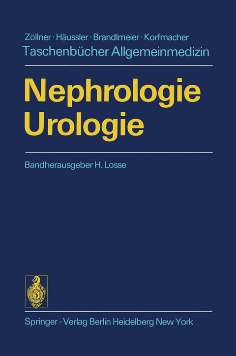 Nephrologie Urologie - H. Loew, P. Mellin, H. Olbing
