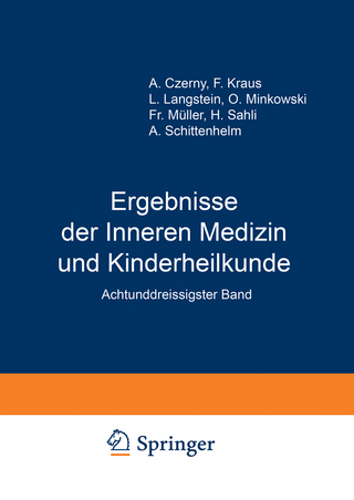 Ergebnisse der Inneren Medizin und Kinderheilkunde