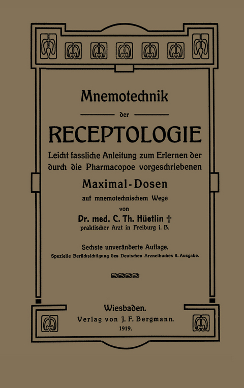Mnemotechnik der Receptologie - NA H&uuml;etlin