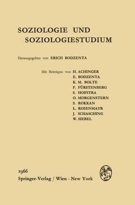 Soziologie Und Soziologiestudium - 