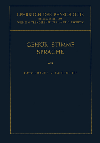 Physiologie des Gehörs. Physiologie der Stimme und Sprache