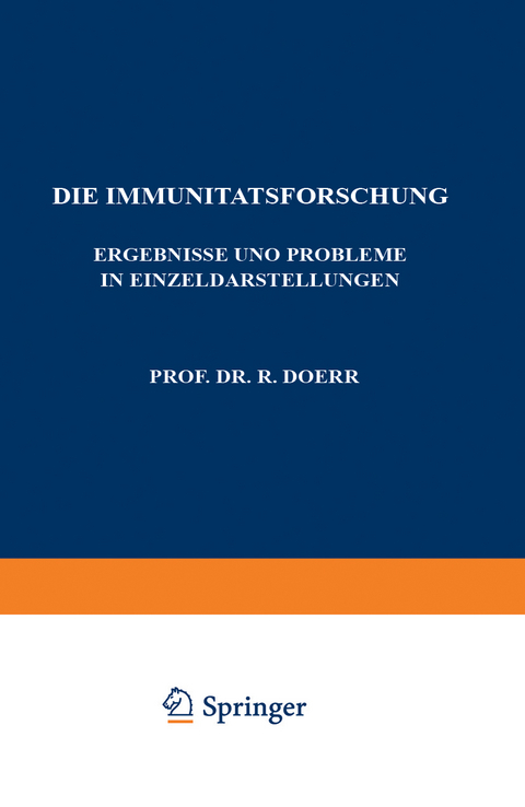 Die Immunit&auml;tsforschung - Robert Doerr