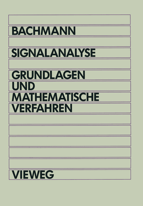 Signalanalyse - Wolfgang Bachmann