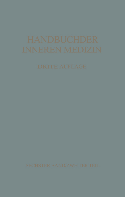 Konstitution &middot; Idiosynkrasien Stoffwechsel und Ern&auml;hrung - M. B&uuml;rger, F. Curtius, R. Doerr, E. Grafe, Fr. Koller, Fr. L&ouml;ffler, H. Oettel, C. Tropp, A. Vannotti