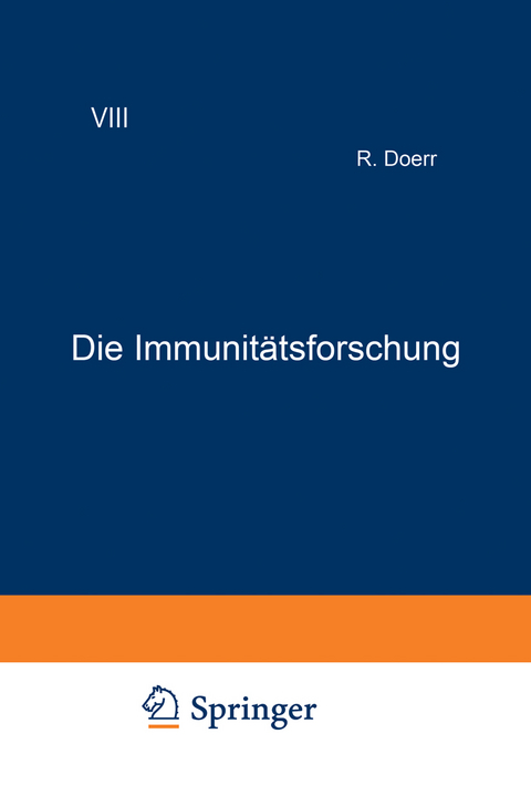 Die Immunit&auml;tsforschung - Robert Doerr