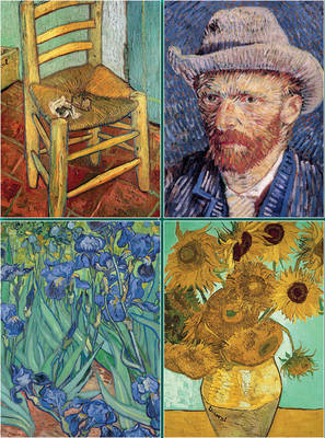 Set of Four Magnetic Notepads: Van Gogh - 