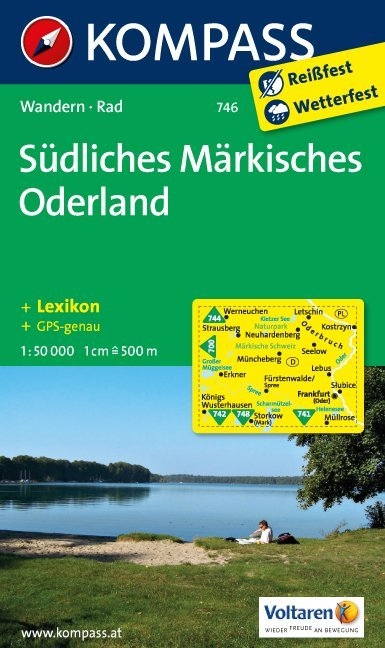 KOMPASS Wanderkarte S&uuml;dliches M&auml;rkisches Oderland - 