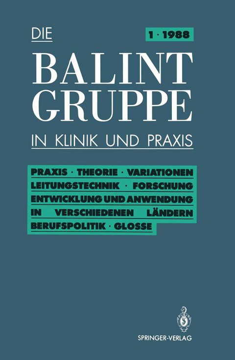 Praxis &middot; Theorie &middot; Variationen &middot; Leitungstechnik &middot; Forschung &middot; Entwicklung und Anwendung in verschiedenen L&auml;ndern Berufspolitik &middot; Kritische Glosse - J&uuml;rgen K&ouml;rner, Herbert Neubig, Ulrich Rosin