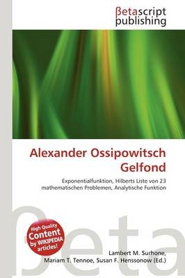Alexander Ossipowitsch Gelfond