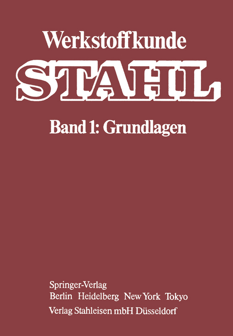 Werkstoffkunde Stahl - 