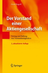 Der Vorstand einer Aktiengesellschaft - Gerd Ragu&szlig;