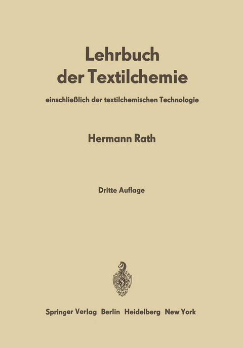 Lehrbuch der Textilchemie - Hermann Rath