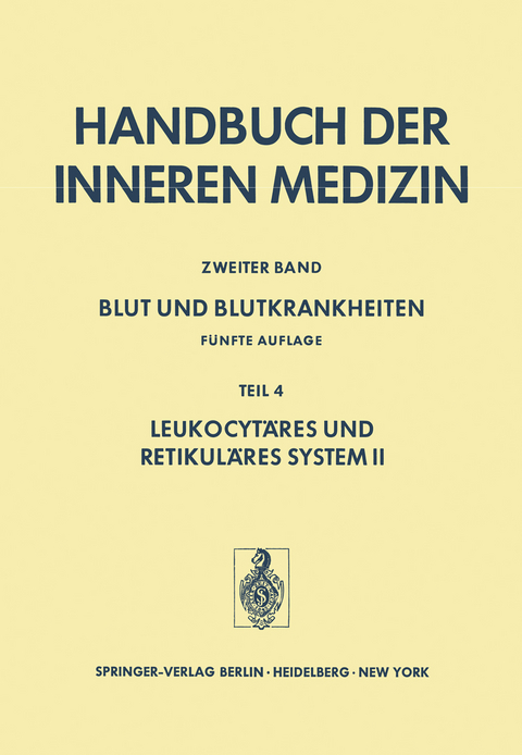 Blut Und Blutkrankheiten - 