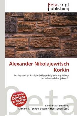 Alexander Nikolajewitsch Korkin - 