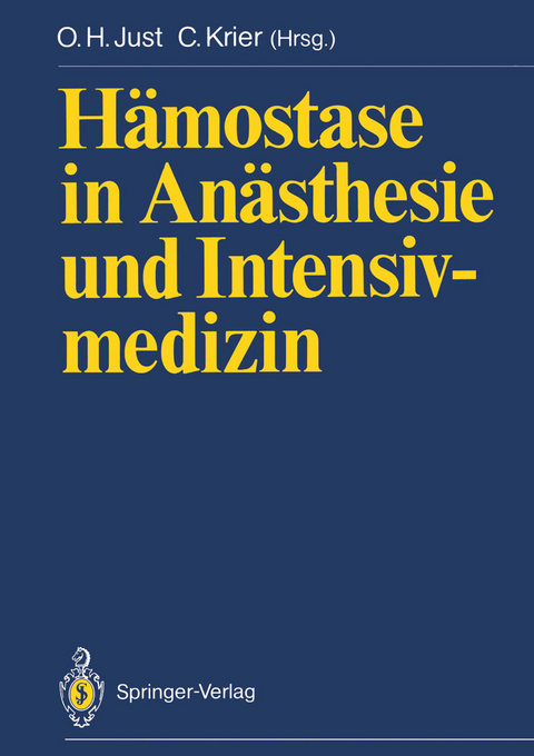 H&auml;mostase in An&auml;sthesie und Intensivmedizin - 