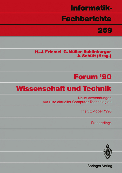 Forum &rsquo;90 Wissenschaft und Technik - 