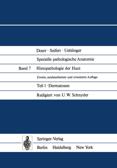 Histopathologie der Haut - G. Achten, E. H. Beutner, T. P. Chorzelski, E. Frenk, E. Grosshans, S. Jablonska, O. Male, T. Nasemann, U. W. Schnyder, F. Vakilzadeh, J. Wanet, U. Zaun
