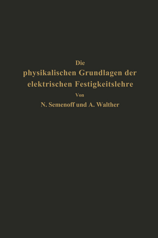 Die physikalischen Grundlagen der elektrischen Festigkeitslehre