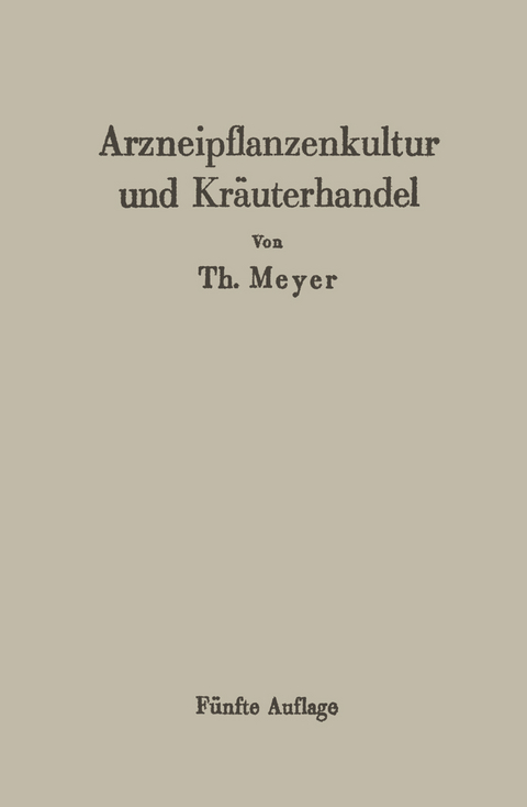 Arzneipflanzenkultur und Kr&auml;uterhandel - Th. Meyer