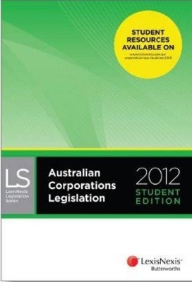 Australian Corporations Legislation 2012