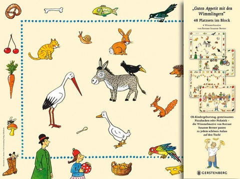 Platzsets Guten Appetit mit den Wimmlingern - Rotraut Susanne Berner