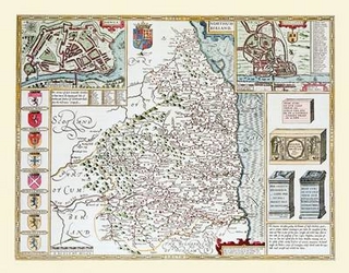 John Speed's Map of Northumberland 1611