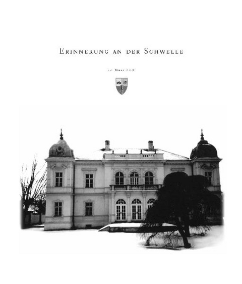 Erinnerung an der Schwelle - Hans Ernst Weidinger