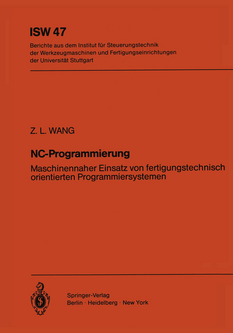 NC-Programmierung - Z.L. Wang