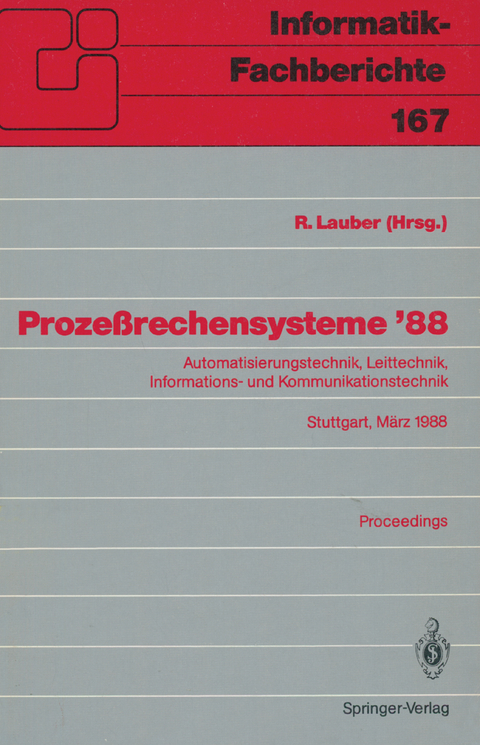 Proze&szlig;rechensysteme &rsquo;88 - 