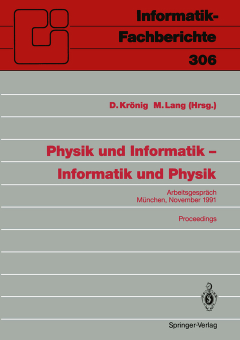 Physik und Informatik — Informatik und Physik - 