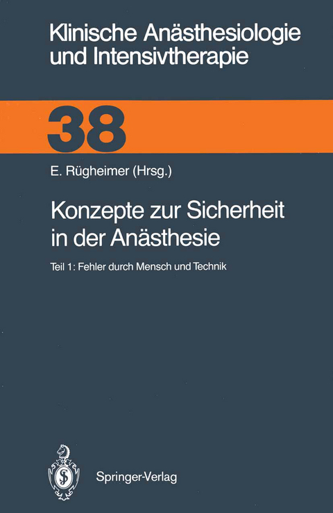 Konzepte zur Sicherheit in der An&auml;sthesie - 