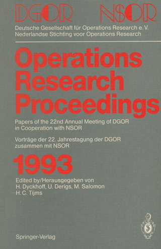 Operations Research Proceedings 1993
