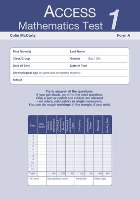 Access Mathematics Test (AMT) 1 Form A - Colin McCarty