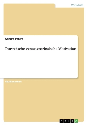Intrinsische versus extrinsische Motivation - Sandra Peters