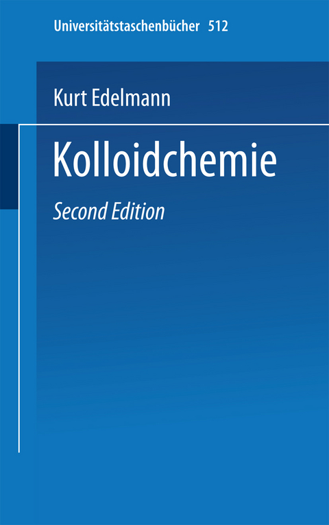Kolloidchemie - K. Edelmann