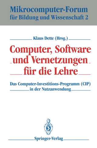 Computer, Software und Vernetzungen für die Lehre