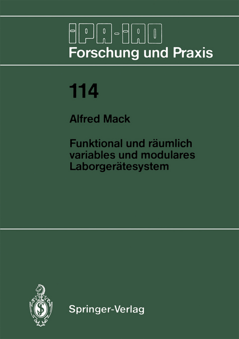 Funktional und r&auml;umlich variables und modulares Laborger&auml;tesystem - Alfred Mack