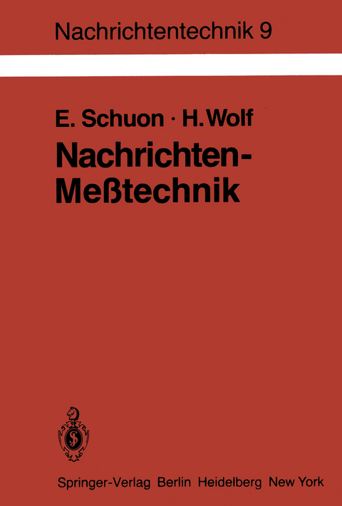 Nachrichten-Me&szlig;technik - Eberhard Schuon, Hellmut Wolf