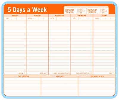 Knock Knock Mousepad: 5 Days a Week - 