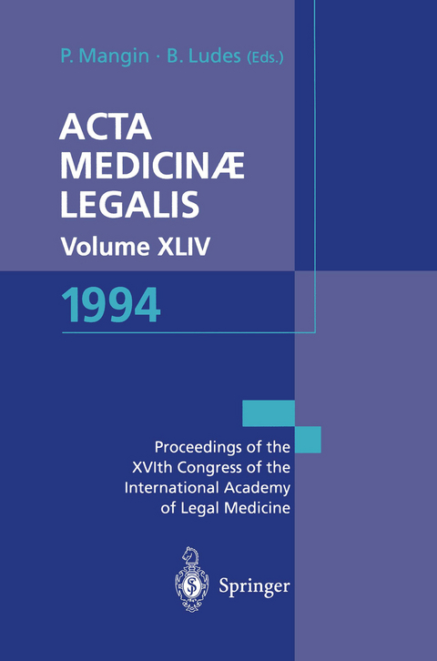 Acta Medicin&aelig; Legalis. Volume XLIV. 1994 - 