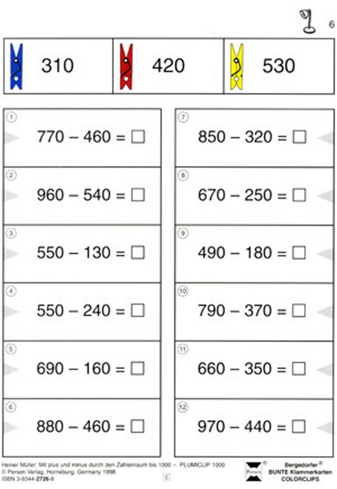 Mit Plus und Minus durch den Zahlenraum bis 1.000 - Heiner M&uuml;ller