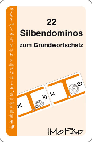 22 Silbendominos zum Grundwortschatz - Angelika Lange, J&uuml;rgen Lange