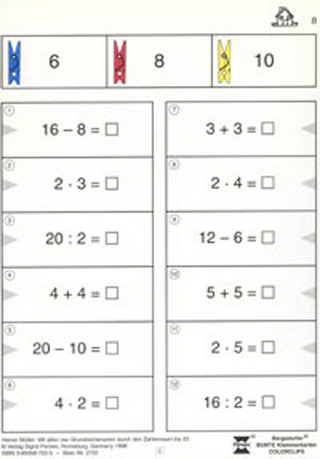Mit allen vier Grundrechenarten im ZR bis 25